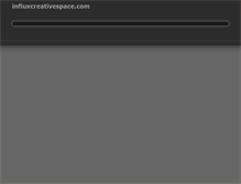 Tablet Screenshot of influxcreativespace.com